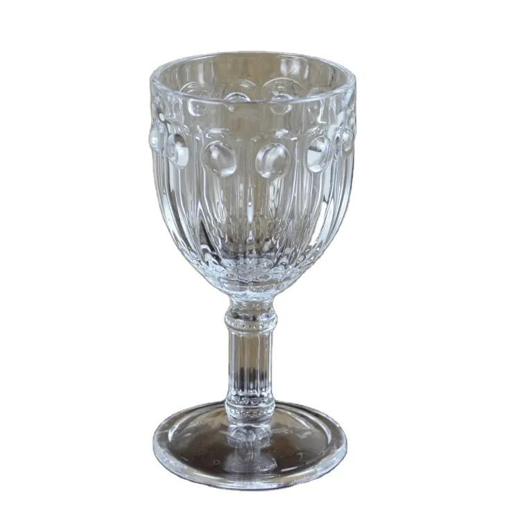 Taças de vinho luxuosas para decoração, copos vintage com estampa de diamantes, copos para bar e festas