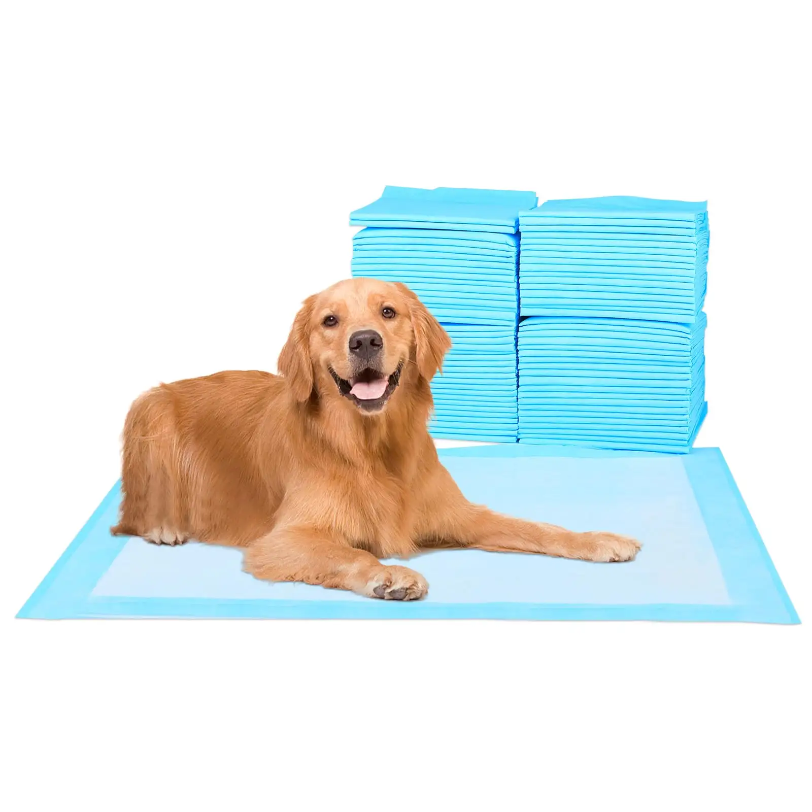 Impermeable al por mayor desechable mascota orina absorción transpirable desechable mascota perro almohadilla para orinar