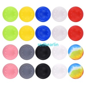 PS4 silikon kapak Thumbstick başparmak sopa muhafızları kapak kılıf cilt Joystick kavrama PS4 Xbox one 360 denetleyici PS4 Pro ince - Product Image 2