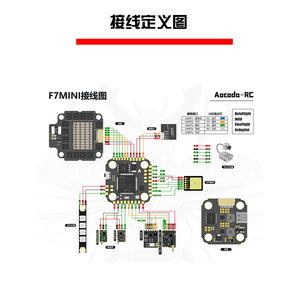 F7 mini controller di volo 45A 4 in 1 brushless ESC 2-6S pila ad alta velocità di controllo di volo da corsa per FPV drone - Product Image 4