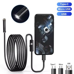 5.5MMAndroid内視鏡カメラ3IN1マイクロUSBタイプCボアスコープミニカメラ防水LED車検査カメラ - Product Image 2
