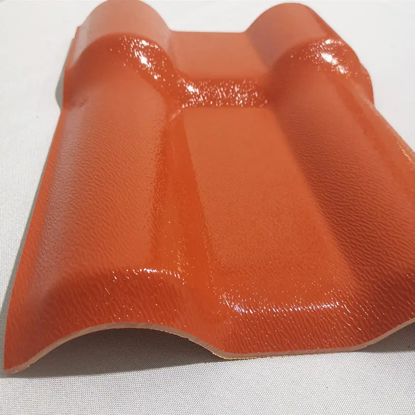 Corrosion Resistant Plastic Shingle Synthetic Resin ASA PVC Roof Tile Trapezoidal Upvc Roofing sheets