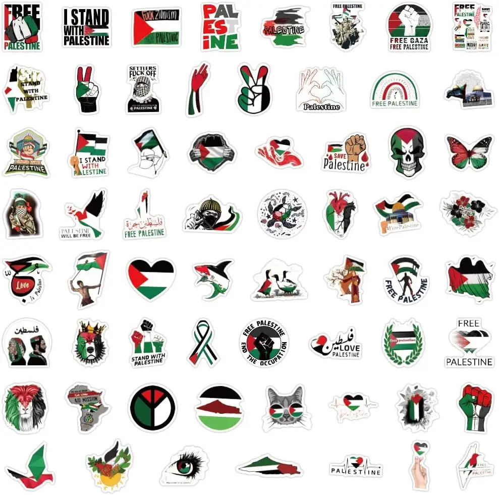 Offre Spéciale impression numérique personnalisée Palestine drapeau autocollants découpés sans vinyle Palestine autocollants