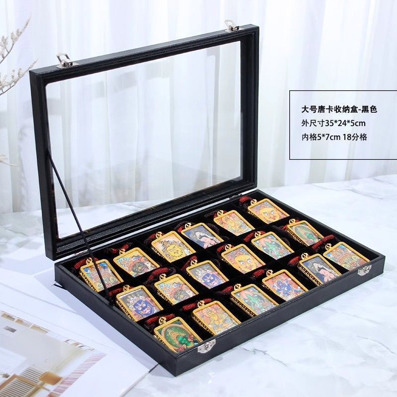 Thangka amulet storage box - black
