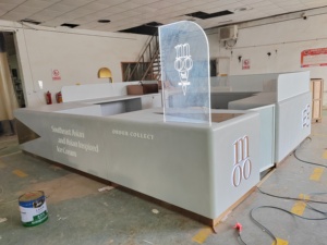 M2 ekran <span class=keywords><strong>AU</strong></span> mağaza tasarım dondurma Kiosk alışveriş merkezi kapalı ekran standı Fast Food servis krem Kiosk alışveriş merkezi mağaza tasarımı