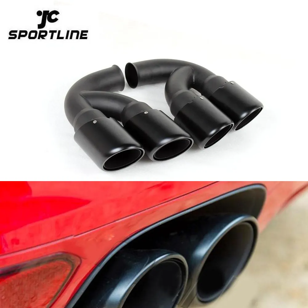 304 Steel Oval V8 Xe Muffler Ống cho Porsche Cayenne 958 Turbo GTS Sport 11-14