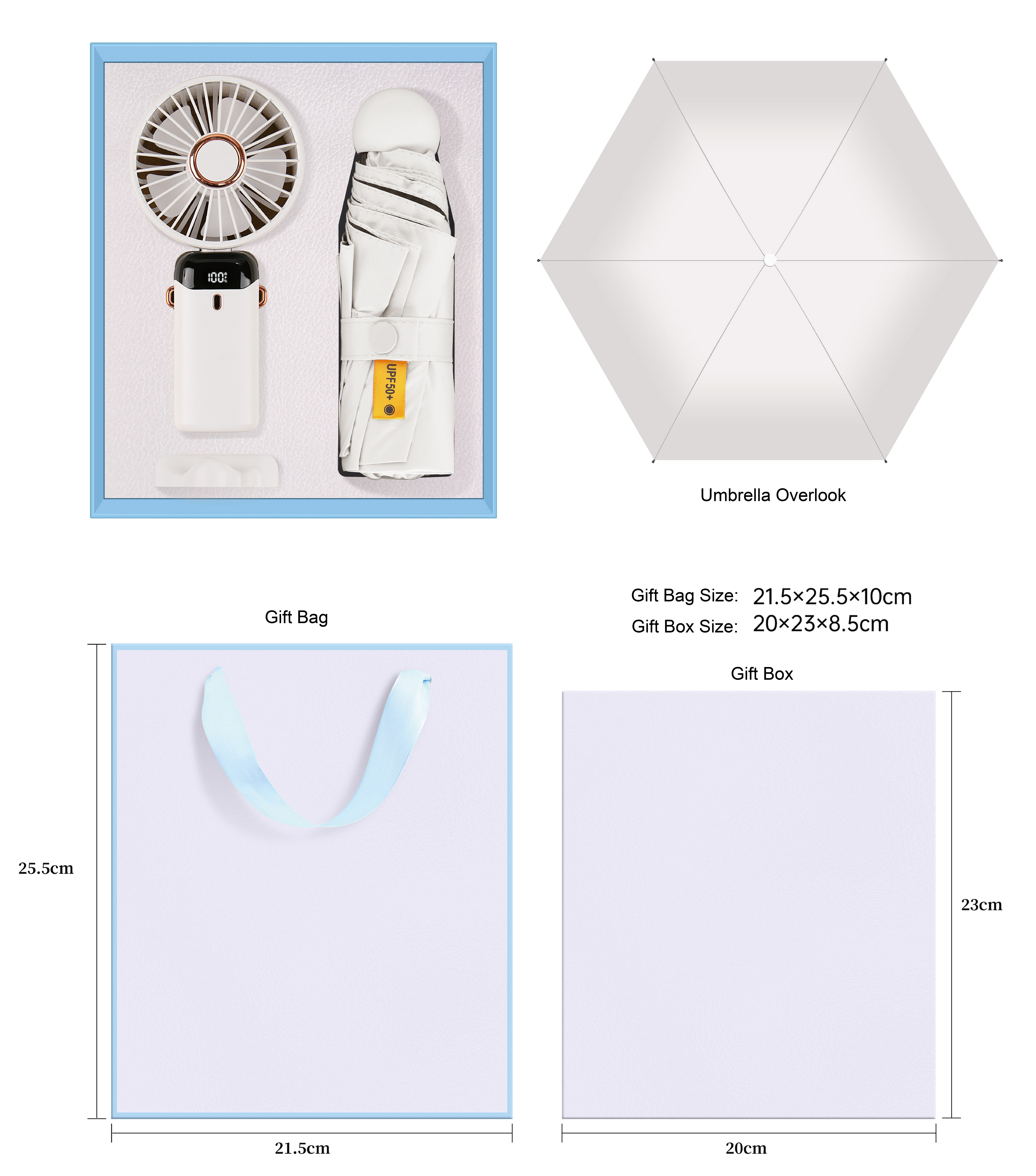 White--Cup + sun umbrella