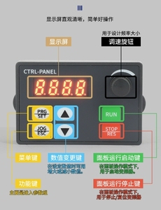 HS320变频器交流2.2/1.5千瓦小矢量重型三相380伏单相220伏电机调速电机控制器 - Product Image 5
