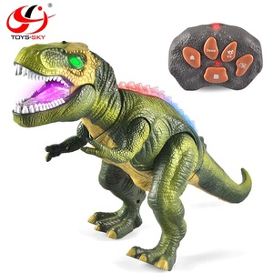 Funny Big RC Dinosaur <strong>Toy</strong> with Simulation Features Remote Control Animal <strong>Toys</strong> That <strong>Roar</strong> Walk and Light up with Music - Product Image 2