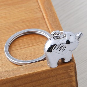 タイ象の形キーホルダー動物キーホルダー強いキーホルダーカップルギフトゴールド象の金属キーホルダー - Product Image 2
