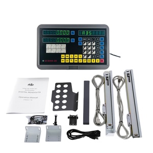 Factory Wholesale Kit Cnc Lathe Controller 2 Axis <strong>Dro</strong> <strong>Gcs900</strong>-2d with 2pcs Gcs898 Linear Scale 5u 50-1000mm for Boring Machines - Product Image 1