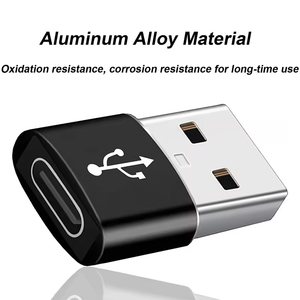 USB 2.0 OTGコンバータアルミ男性タイプaから女性タイプCコネクタDC出力USB Cから携帯電話用アダプター - Product Image 3