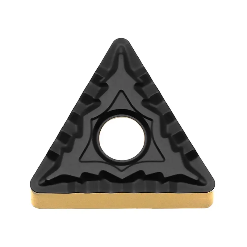 Hạ môn OEM tnmg160404 160408 tam giác bên ngoài chuyển công cụ đôi màu tráng thép bộ phận chế biến bê tông Carbide chèn