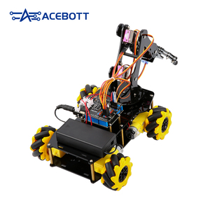 ACEBOTT 4-DOF Programmier bares Roboterarm-Auto-Kit 2-in-1-STEM-Smart-Robotik mit für Arduino Python IoT-Codierung projekte