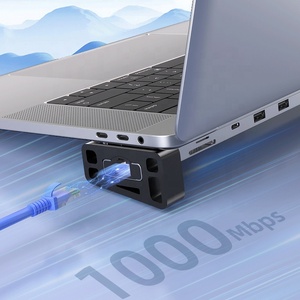 Estación de acoplamiento con función de soporte desmontable 9 en 1, USB 3,2 tipo C, Ethernet, HDMI, SD, TF, PD, Hub convertidor multipuerto