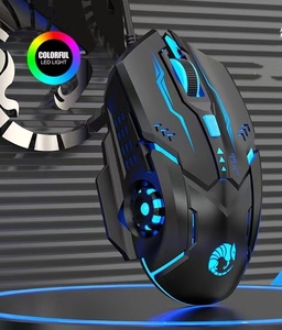 Popüler 6D kablolu USB oyun faresi LED arkadan aydınlatmalı oyun ergonomik optik bilgisayar oyuncuları bilgisayar için fare