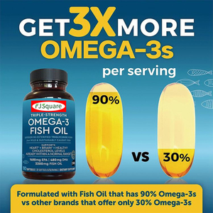プライベートブランド180カウントオメガ3魚油サプリメント2200mg/サービング脂肪酸サプリメントEPA DHA & Omega3