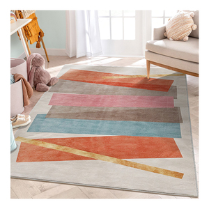 Hot Sale Custom Non Slip 100% Polyester <strong>Home</strong> Decorative Modern Nordic Pattern 3d Carpet Printed Carpet for Living Room <strong>Tapis</strong> - Product Image 4