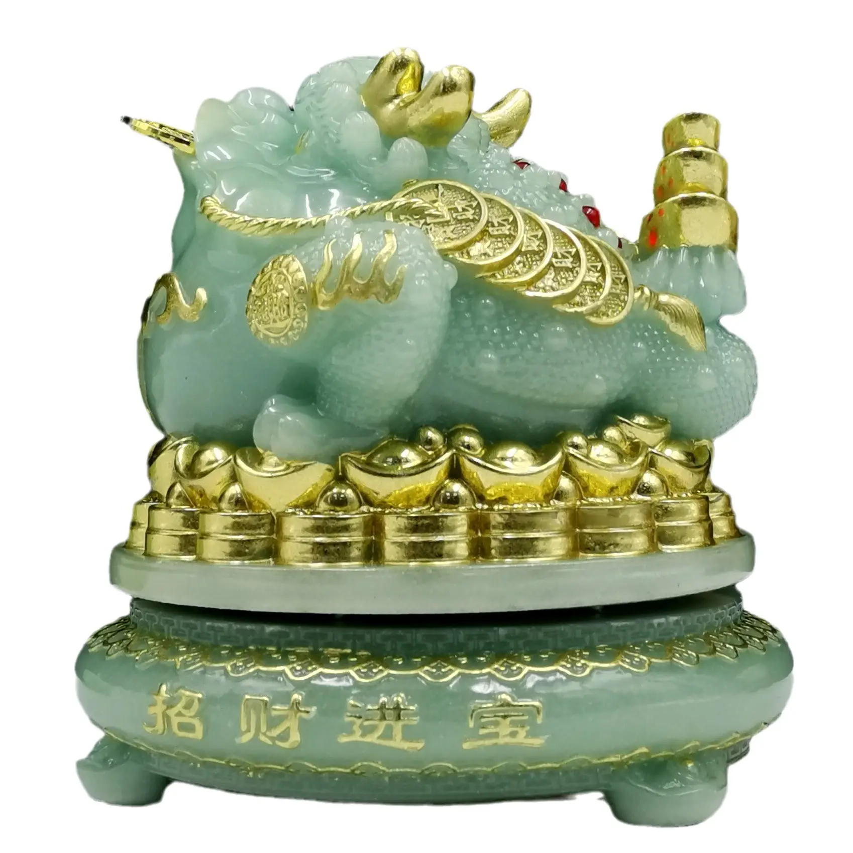 2023 Decor Money Frog And Toad Lucky Jade Toad For Wealth Golden Toad Feng Shui Resin Crafts Home Decor