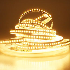 DC24V Cordas de luz decorativa interior <span class=keywords><strong>Single</strong></span> Row Duplo Dual <span class=keywords><strong>Color</strong></span> SMD 2835 <span class=keywords><strong>LED</strong></span> Strip Painel ajustável WW/CW/NW IP67 Avaliado 8mm