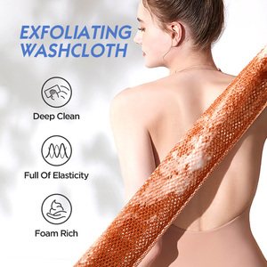 Filet exfoliant africain en nylon pour le corps, gommage du dos, gant de toilette, éponge africaine en filet pour usage quotidien. - Product Image 3