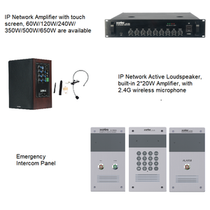 Rack-montiertes IP-Netzwerk Broadcast Terminal Audio bas IP-Gegensprechanlage Voip-Gegensprechanlage