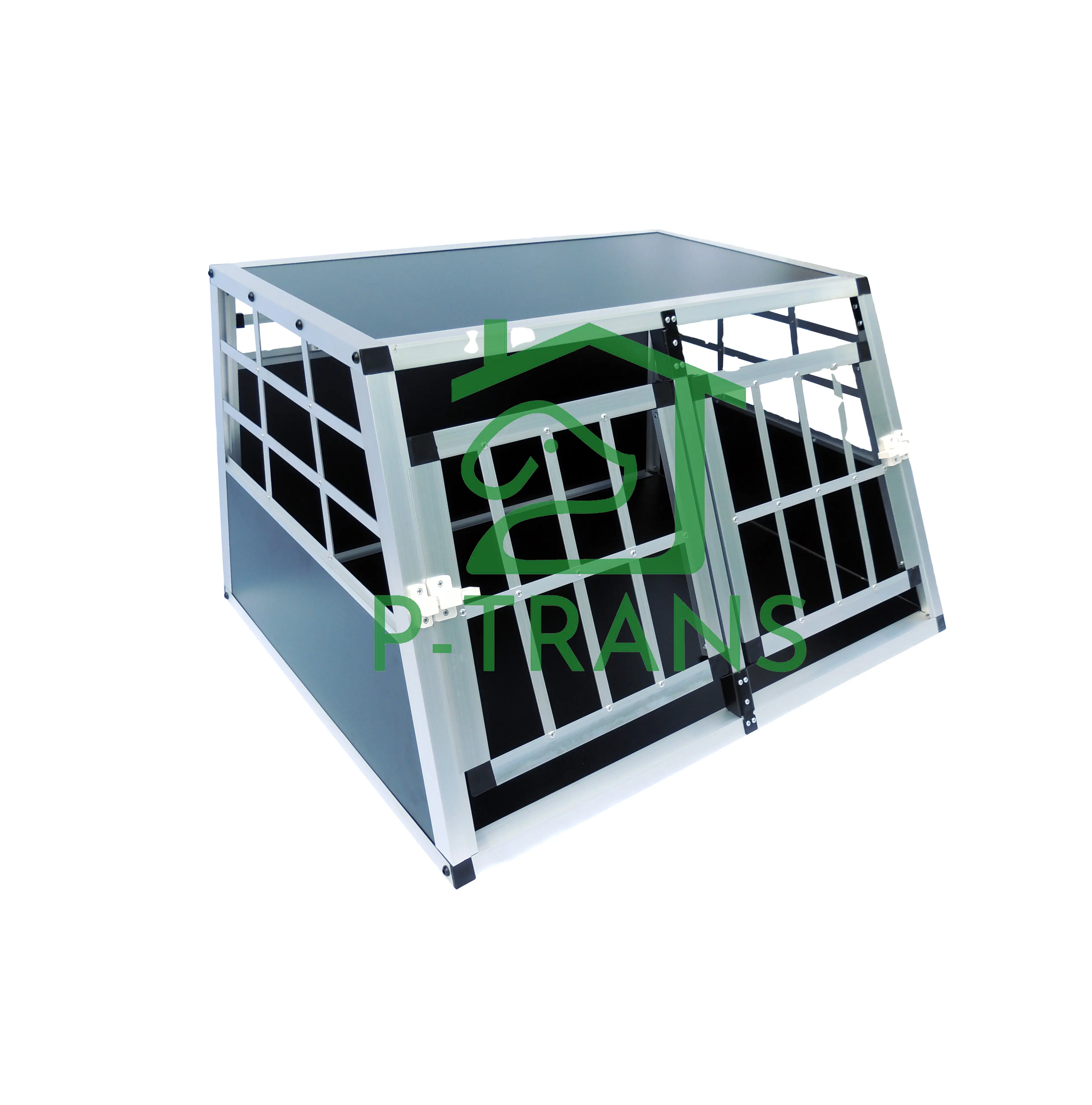 DOuble porte pour chien de taille moyenne, Cage de Transport en ALuminium pour chien ZX896A1