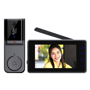 2025 nuevo diseño timbre inteligente dúplex intercomunicador bidireccional timbre de vídeo de seguridad para el hogar con cámara - Product Image 5