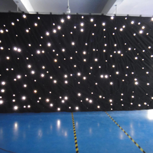 <strong>RGB</strong> BW <strong>W</strong> <strong>LED</strong> Backdrop <strong>LED</strong> Star Cloth Starry Sky Curtain DMX512 Control <strong>led</strong> star cloth for Stage Pub DJ Wedding Event Show - Product Image 1