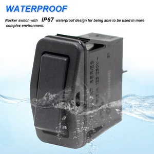IP67 su geçirmez 16a 250vac kapalı 2 pozisyon rocker anahtarı 1 pin düğmesi elektrik güç anahtarı - Product Image 5