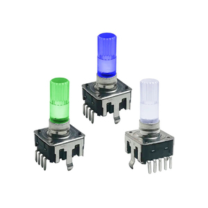 Single Dual Color RGB LED Encoder <strong>Switch</strong> with Luminous Damping Sense <strong>Audio</strong> Volume Adjustment <strong>Switch</strong> for Electronic Components - Product Image 5