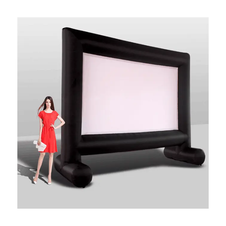 Индивидуальный наружный надувной экран для фильма 14 футов, съемный дешевый надувной экран для проекции фильма