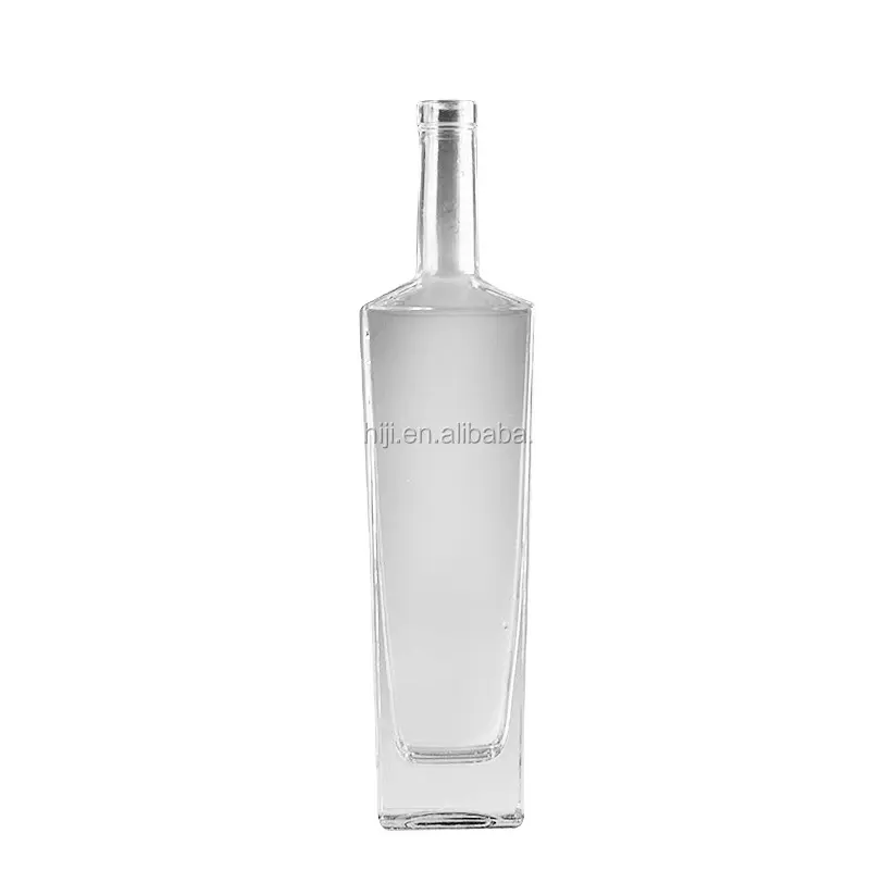 750ml custom empty vodka glass bottle