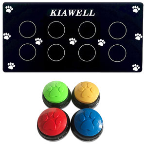 <strong>Custom</strong> Logo Dog Communication Talking <strong>Button</strong> Recordable Dog Paw <strong>Button</strong> <strong>with</strong> Stickers and Mat - Product Image 2