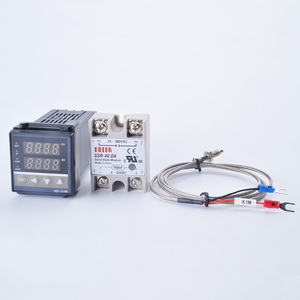 Digital PID Temperature Controller REX-C100 REX C100サーモスタット + 40DA SSR Relay + K Thermocouple 1メートルProbe RKC - Product Image 2