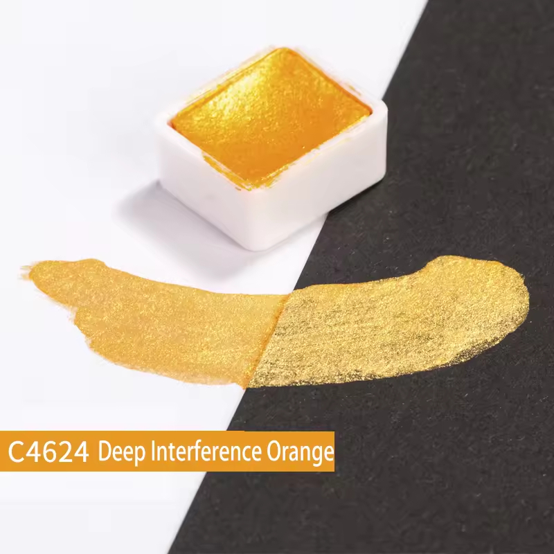 c4624 orange-jaune interférence profonde - bloc unique