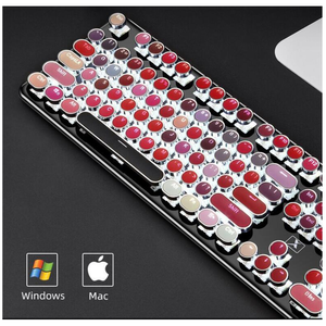 Pink Round Keycap <strong>Keyboard</strong> <strong>Switches</strong> 104 Mechanical Shafts Rgb Backlight <strong>Computer</strong> Gaming <strong>Keyboard</strong> <strong>Mouse</strong> Combos - Product Image 5