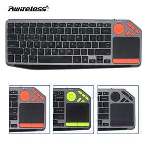 Teclado de computadora sensible a la pantalla táctil, Mini teclado ruso inalámbrico con trackpad RGB, teclados inalámbricos inteligentes retroiluminados - Product Image 4
