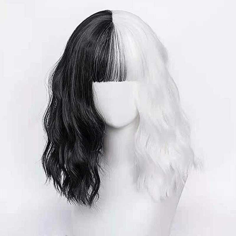 Черные Волосы Белая Челка Фото