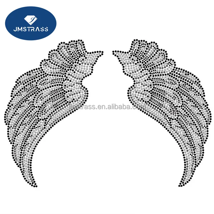 Transferência de calor hotfix adesivo logotipo personalizado decote decoração ferro em strass transferência projetos