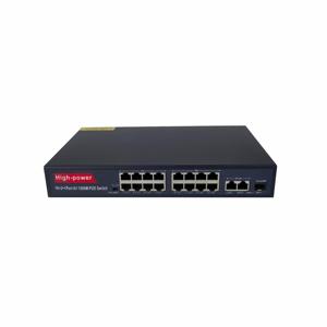 POEネットワークスイッチ16ポート10/100Mイーサネット1ファイバーポート2アップリンクポートスイッチPoE CCTV用PSEソリューション - Product Image 2