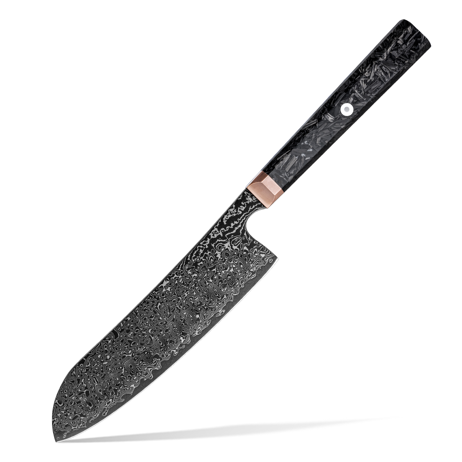 Cuchillo Santoku Negro de 7 Pulgadas