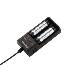 K2ユニバーサルリチウムイオン充電器18650 21700 26650用スマートUSB充電器LCDインジケータ付き過充電保護 - Product Image 2