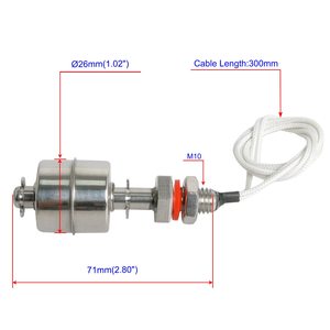 SODOWELL-Sensor de nivel de agua de fábrica, interruptor de nivel de líquido de acero inoxidable, flotador - Product Image 2