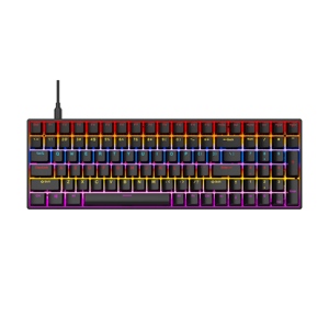 Teclado mecánico de 61 teclas con cable USB mecánico 17 tipos de teclados RGB para ordenador portátil teclados de eje de té rojo azul - Product Image 1