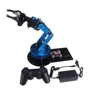 LeArm Unmontierter mechanischer 6DOF-Roboterarm mit 6PCS Digital Servo und PS2-Griffsteuerung