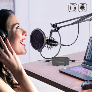 Dynamic <strong>Mic</strong> Activator Microphone Pre Amp Gain Booster +22dB Microphone Amplifier for Passive Ribbons Use Phantom Power - Product Image 4