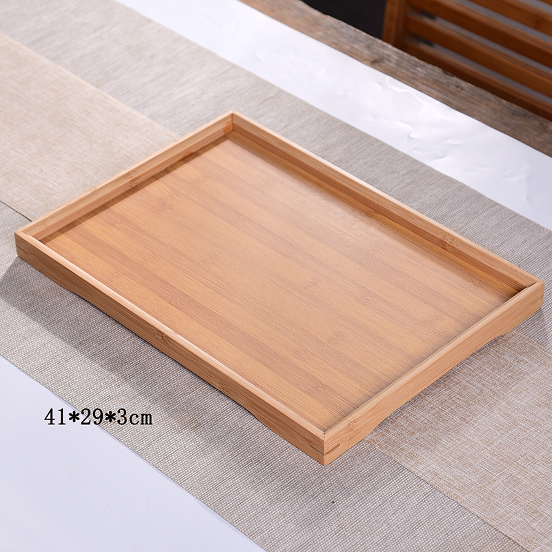 Thickened natural color tea set, 41*29*2.5CM