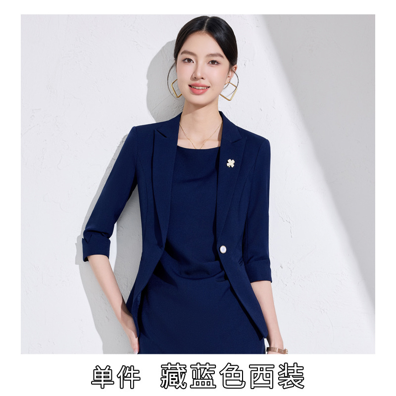 Navy blue suit
