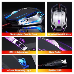 2024 nuovo modello V7 Gaming LED Light 7D Mouse 6400DPI supporta la programmazione Macro Mouse cablato per Computer PC Gamer Mouse - Product Image 4
